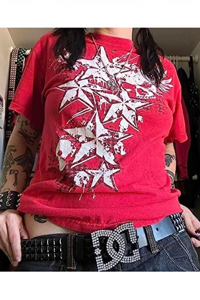 Köstebek تي شيرت سايبر جرانج بانك بيربل روز إلكترو جيتار للجنسين