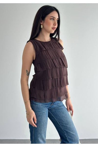 Noa&Noa Μπλούζα με λεπτομέρειες σε στρώσεις και χοντρές τιράντες