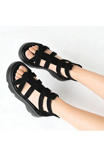 Tmall Γυναικεία σανδάλια, δερματίνη, SA111, μαύρο