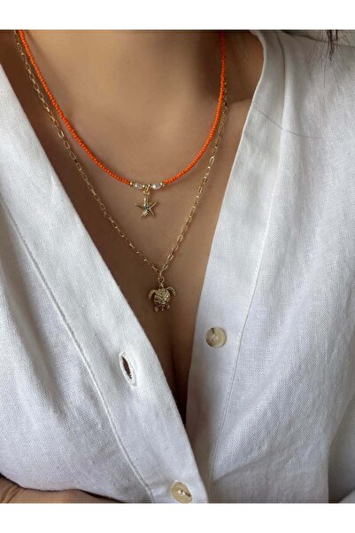 Venus Design 2-Piece Beaded Summer Necklace