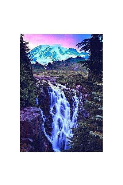 ParNarZar ParNarZar waterfall diamond painting set, 40 x 60 cm, resin, multic...