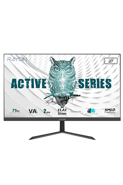 BREEZE, 27', 2ms, 75Hz, Full HD, D-Sub, HDMI, Frameless, VA LED Monitör (Siyah)