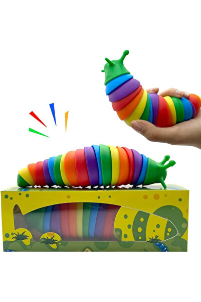 DAT Snail Fidget Toy - Stress Relief Toy with 360° Rotating Discs, Colorful Design,