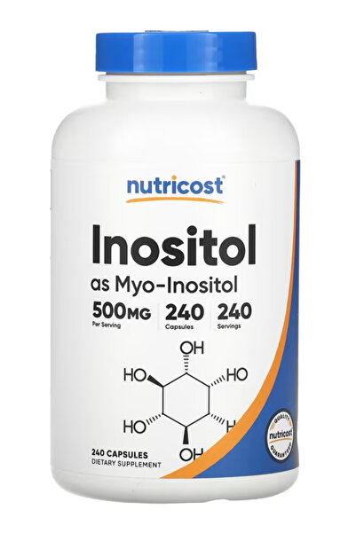 Nutricost Inositol Capsules 500mg, 240 Capsules - Veggie Capsules, Non-GMO, G...