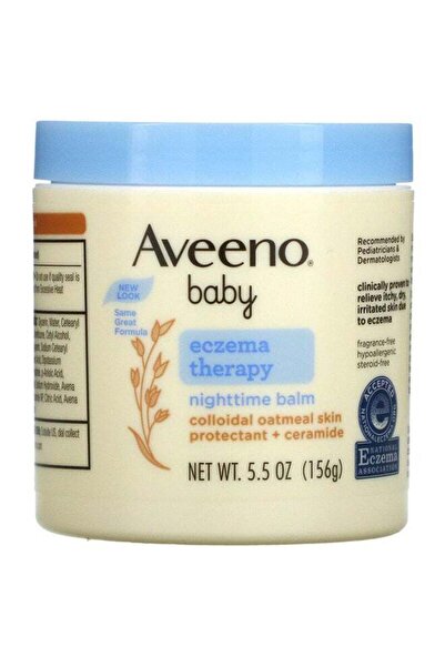 AVEENO بلسم ليلي للأكزيما عند الأطفال 156 جرام |   مسحوق الشوفان لتخفيف جفاف ...