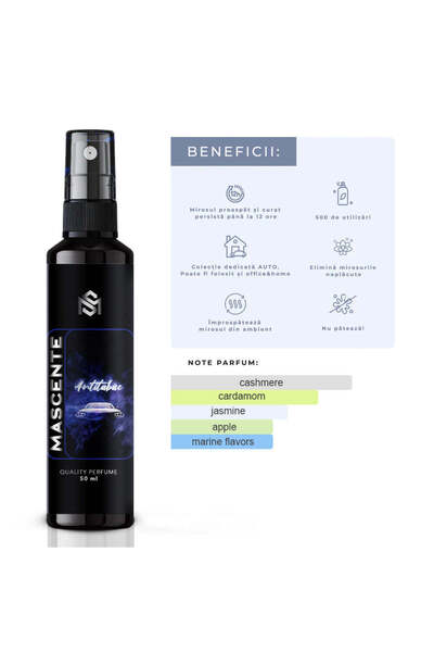 MASCENTE ANTITABAC Parfum auto + Bradut gratuit