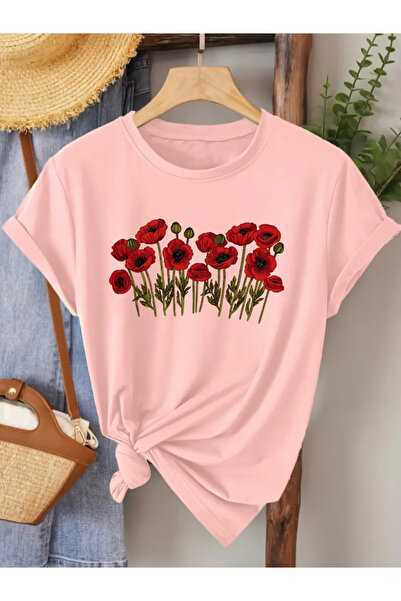 Pink Sky Oversize T-Shirt 100% Cotton Unisex Comfortable Fit Trend New Season...
