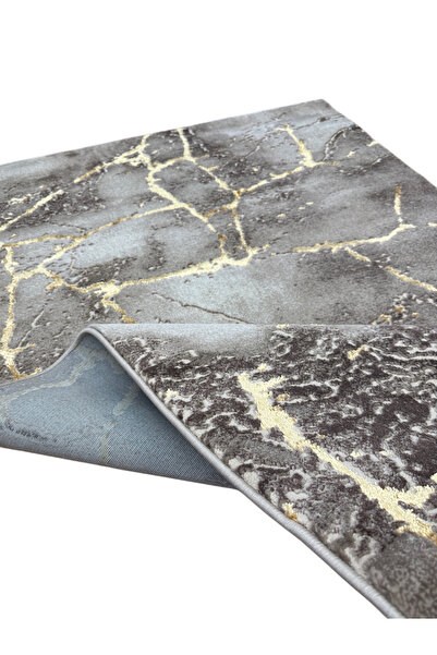 Marmum Modern Abstract Marble Type Carpet, Non-Slip, Multicolor, for Living R...