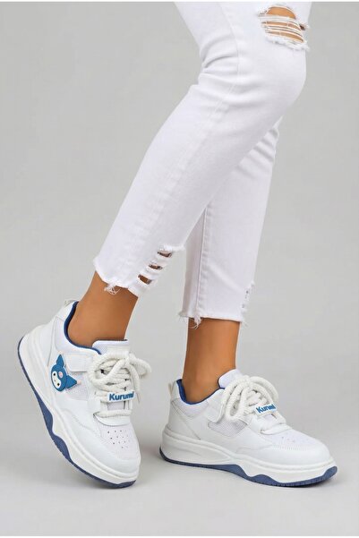 Limbeo Unisex Çocuk Spor Ayakkabı Kuromi Spor Özel Tasarım Bağçık ve Cırtlı Ç...