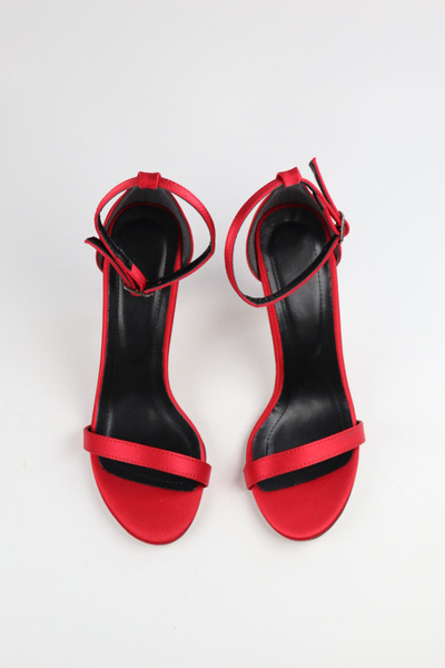 wolfcity Women's Single Strap Satin High Heeled Shoes Orthopedic Sole 9-0-0-