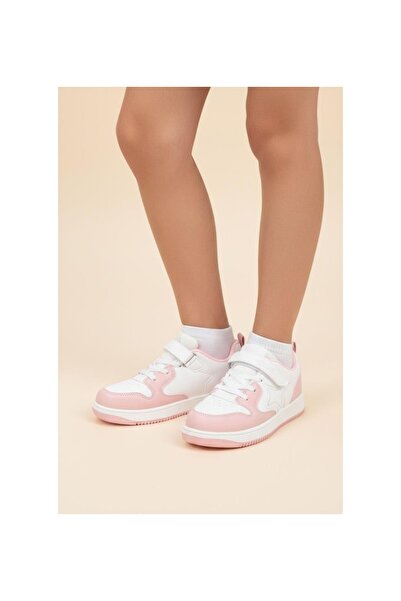 KİRWE Ai̇g Cool New Season White Pink Soft Sole Children's Sneaker