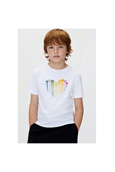 playwear Heart in Heart Τυπωμένο σχέδιο 100% βαμβάκι Παιδικό unisex μπλουζάκι...