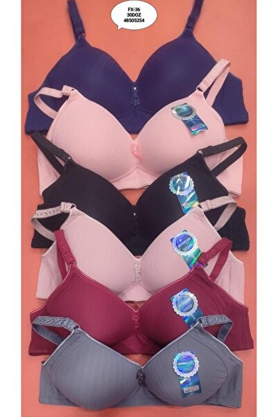 Generic Fashionable Ribbed Material Bra Set, Featuring a Delicate Pendant in ...