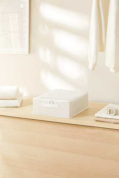 Homewave Γκρι Κουτί Αποθήκευσης Βαλίτσας με Στήριγμα 31x38x12