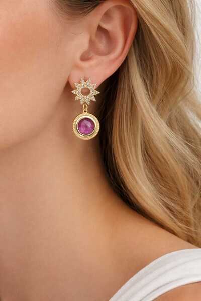 Feyz Celestial Ruby Earrings