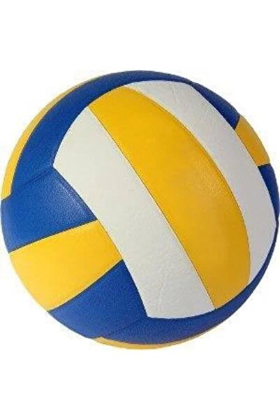 abnturk 1 Adet Kaliteli Sarı Voleybol Topu Dikişli Renkli 4 Numara