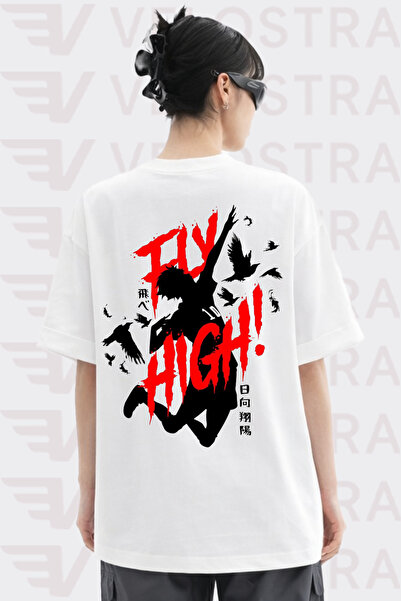 Velostra تي شيرت من القطن الممشط بتصميم خاص مطبوع عليه رسومات أنيمي هايكيو لل...