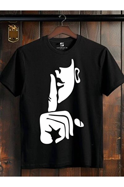 CLASSY.MODA Μαύρο Unisex Oversize T-shirt με στάμπα, Ανδρικό Γυναικείο, Άνετη...