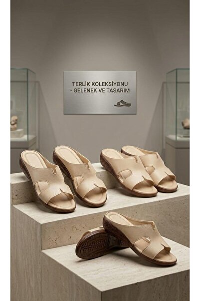 w white stars sports & wear Women's Genuine Leather Daily Slippers Dowry Bund...