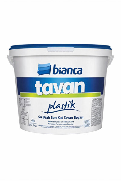 bianca boya Bianca Tavan Boyası 17,5 KG Beyaz Mat İç Cephe Tavan Boyası