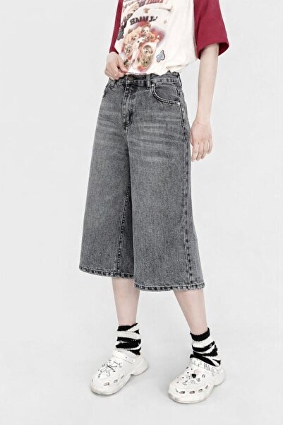 EDVESS Y2K Recycled Baggy Pocket Jean Shorts Bermuda