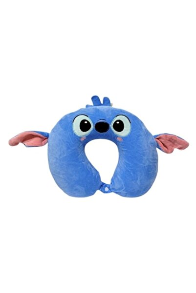 MASHASHOP Pernă de călătorie, Model Stitch, Albastru, 30 cm