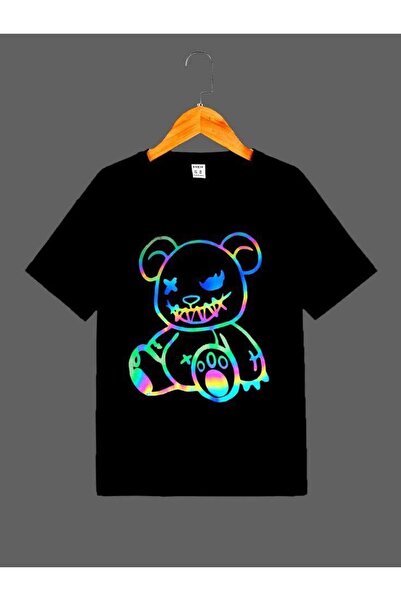 CLASSY.MODA Μαύρο Unisex Oversize T-shirt με στάμπα, Ανδρικό Γυναικείο, Άνετη...