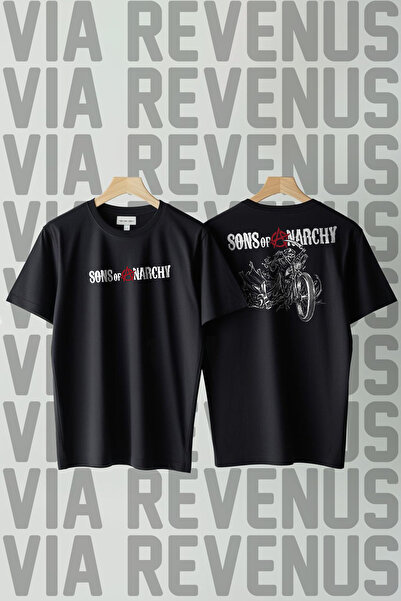 Vordevia Sons of Anarchy Printed Crew Neck Loose Fit 100% Cotton Unisex Tshirt