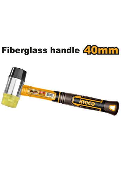 Ingco مطرقة مطاطية وبلاستيكية 40 مم