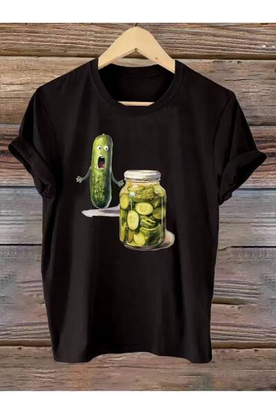 CLASSY.MODA Μαύρο Unisex Oversize T-shirt με στάμπα, Ανδρικό Γυναικείο, Άνετη...