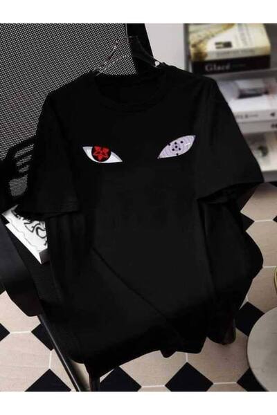 CLASSY.MODA Μαύρο Unisex Oversize T-shirt με στάμπα, Ανδρικό Γυναικείο, Άνετη...