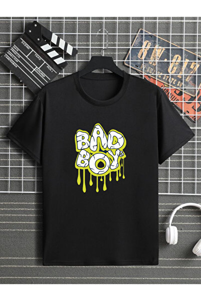 STİL-X Παιδικό μπλουζάκι Bad Boy με στάμπα, 100% βαμβακερό, με λαιμόκοψη ποδη...