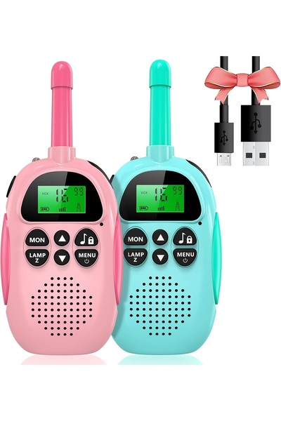 YESMAX أجهزة اتصال لاسلكية للأطفال، قابلة لإعادة الشحن، ذات مدى طويل، ألعاب ل...
