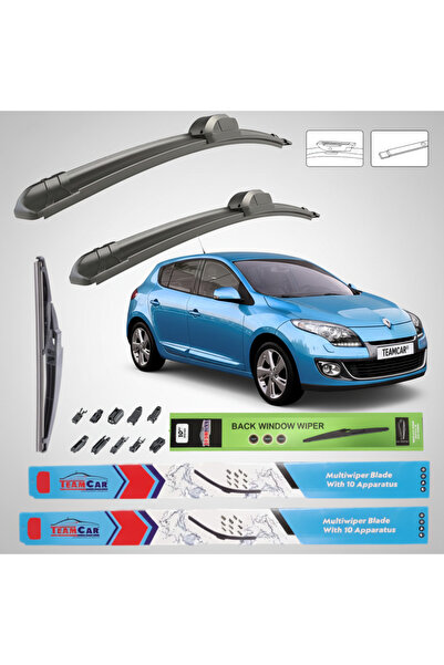 TEAMCAR Renault Megane III Χάτσμπακ Φέισλιφτ (2012-2014) Πλήρες Σετ Μάκτρα Υα...