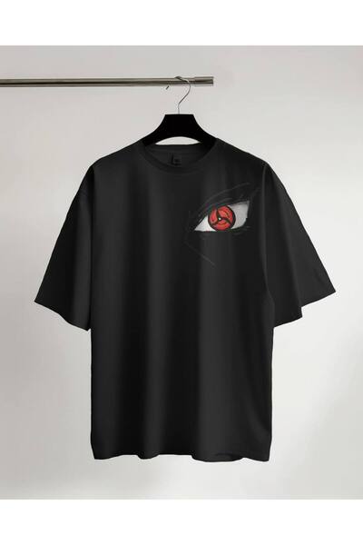 CLASSY.MODA Tricou negru unisex oversize cu imprimeu pentru bărbați și femei,...