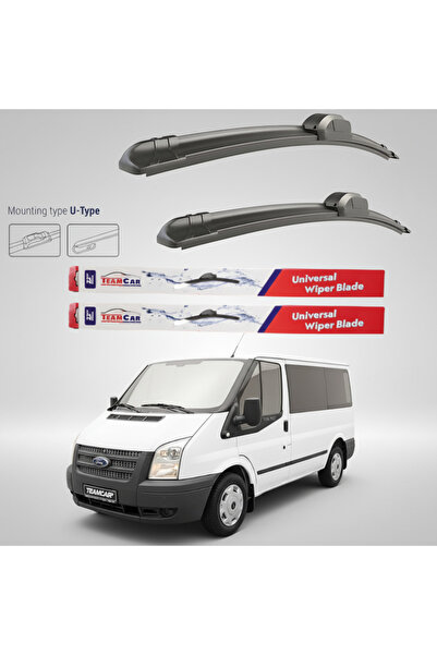 TEAMCAR Ford Transit Mk7 Minibus (2006–2009) Wipers TeamCar® – Flat | Front Set