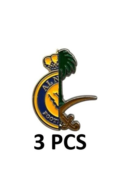 Generic A set of three pieces, a metal logo of Al-Nassr Saudi Club