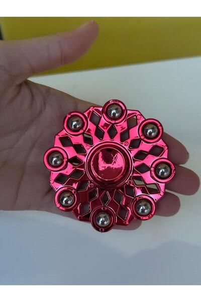 CUFFCUFFTOYS metal stres çarkı metal renklerde uzun dönen 9x9 cm MODEL: DELİK...