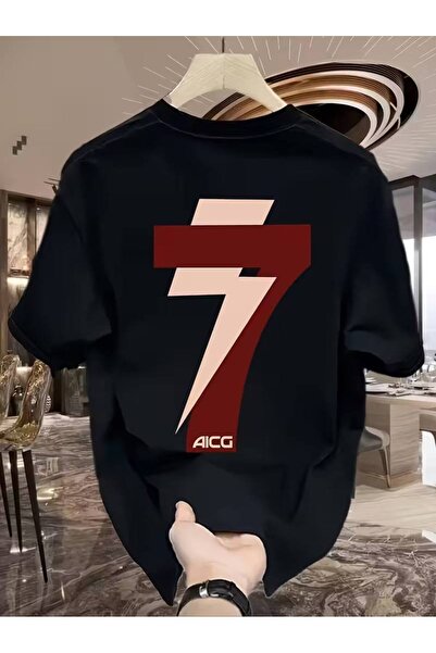 CLASSY.MODA Μαύρο Unisex Oversize T-shirt με στάμπα, Ανδρικό Γυναικείο, Άνετη...