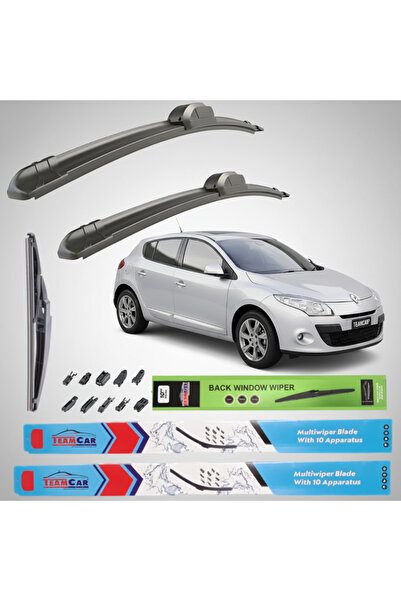 TEAMCAR Renault Megane III Hatchback (2008-2012) Πλήρες Σετ Υαλοκαθαριστήρων