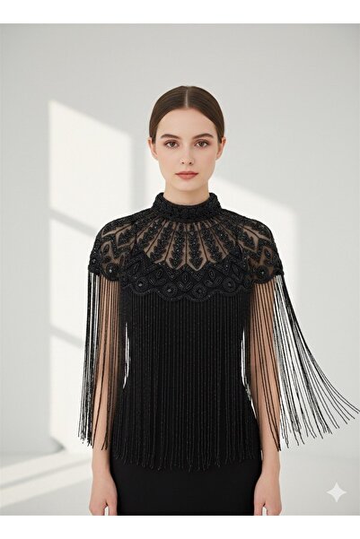 Rabiossa Kadın Abiye Pelerin