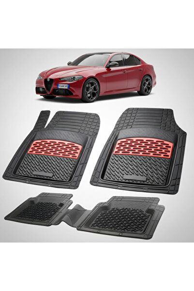 TEAMCAR Πατάκια δαπέδου συμβατά με Alfa Romeo Giulia Sedan Facelift 2020-2026...