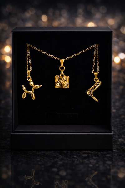 Selvica Speak Your Style 😎   Gold Figured Necklace Set |   Cool & Stylish Gi...