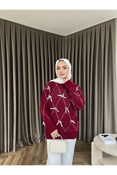 modayaselam Bow Knitwear Sweater