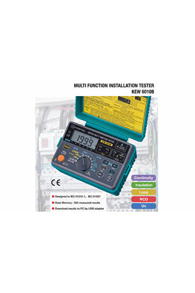 KYOHRITSU KYORITSU MULTI FUNCTION TESTER KEW 6010B
