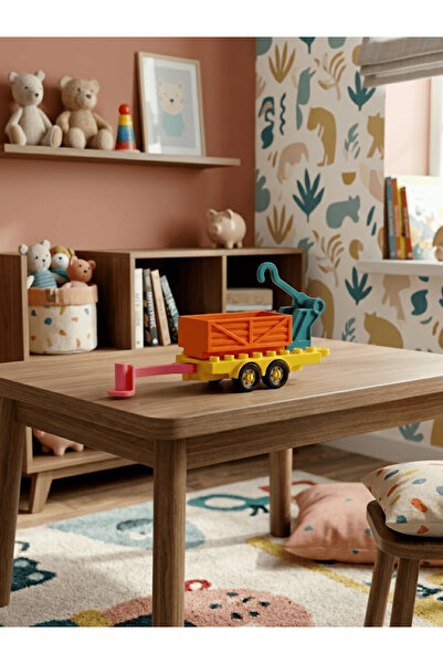 Dumledo رافعة، شاحنة سحب، مقطورة، حاوية |   مجموعة مكونة من 4 قطع تعليمية معي...