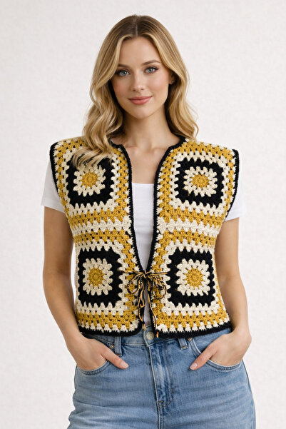 lupi Pinterest Hand Knitted Motif Vest