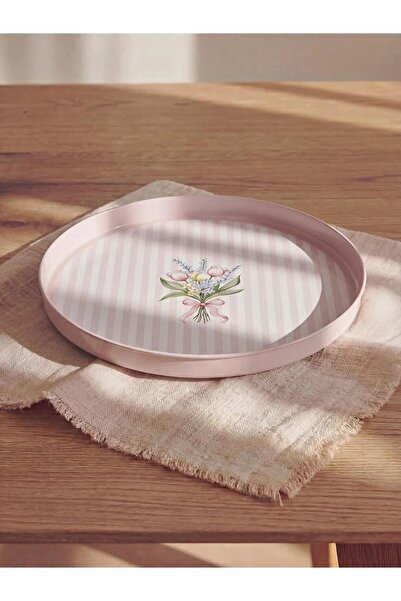 LC Waikiki Printed Metal Tray 35 cm (S6)