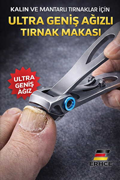 ERHCE Ultra Geniş Ağızlı Kalın Sert Mantarlı Tırnaklar İçin Paslanmaz Çelik T...