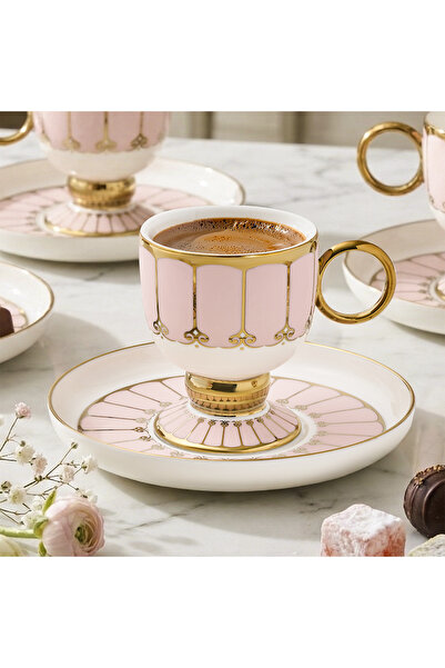 Aryıldız Livia 6 Kişilik 12 Parça Kahve Fincan Takımı 90 ml
